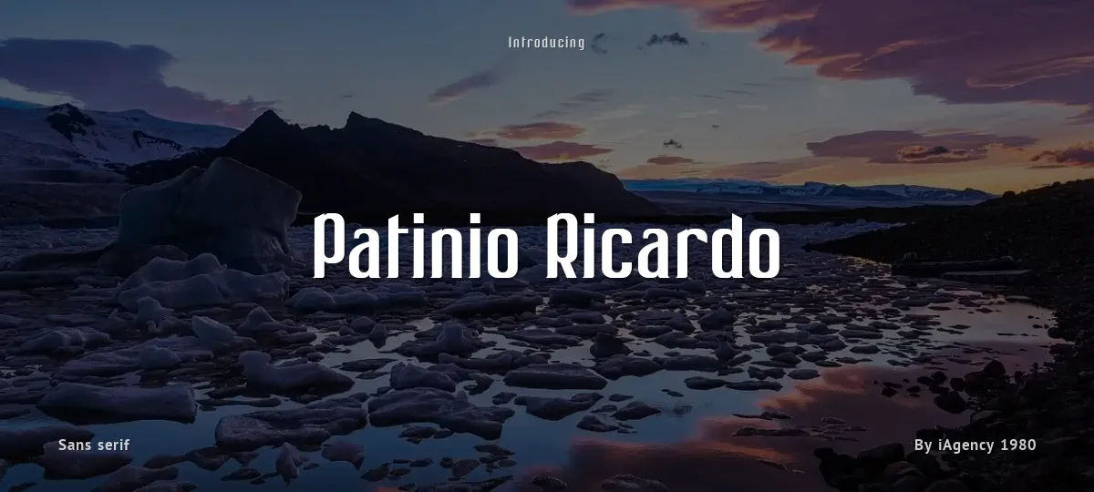 Patinio Ricardo font preview