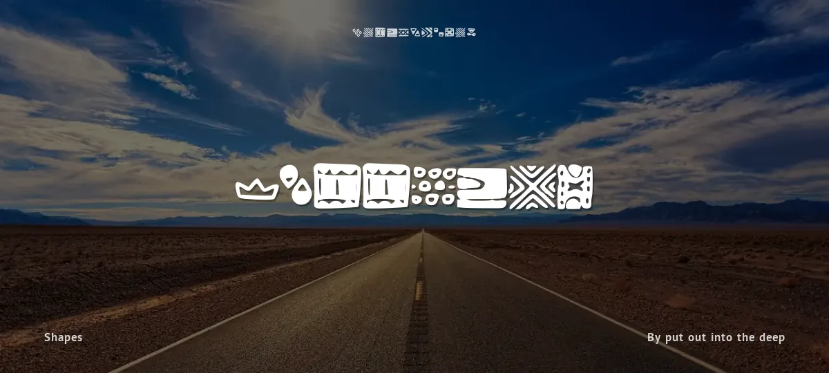 Patterns font preview