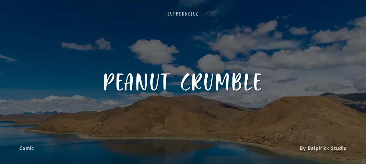Peanut Crumble font preview
