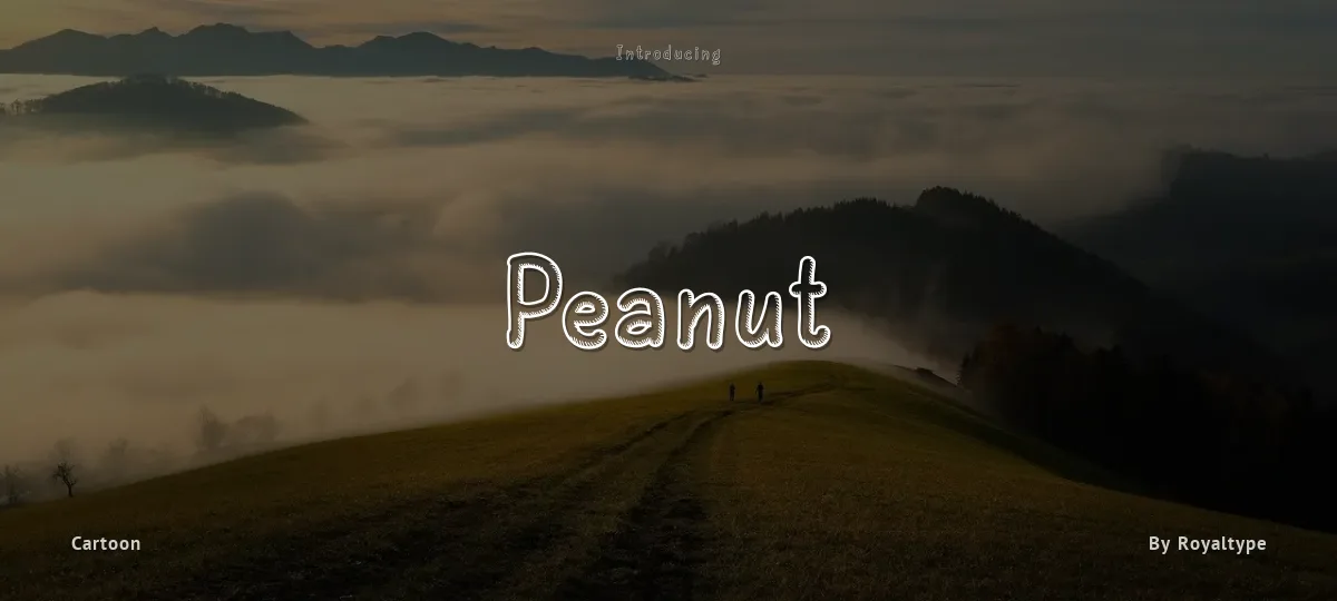 Peanut font preview
