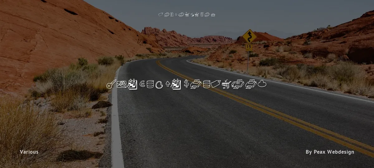 Peax Drawn Icons font preview