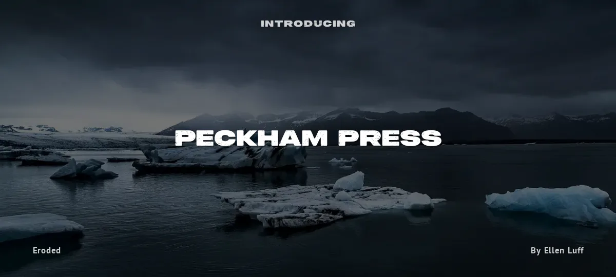 Peckham Press font preview