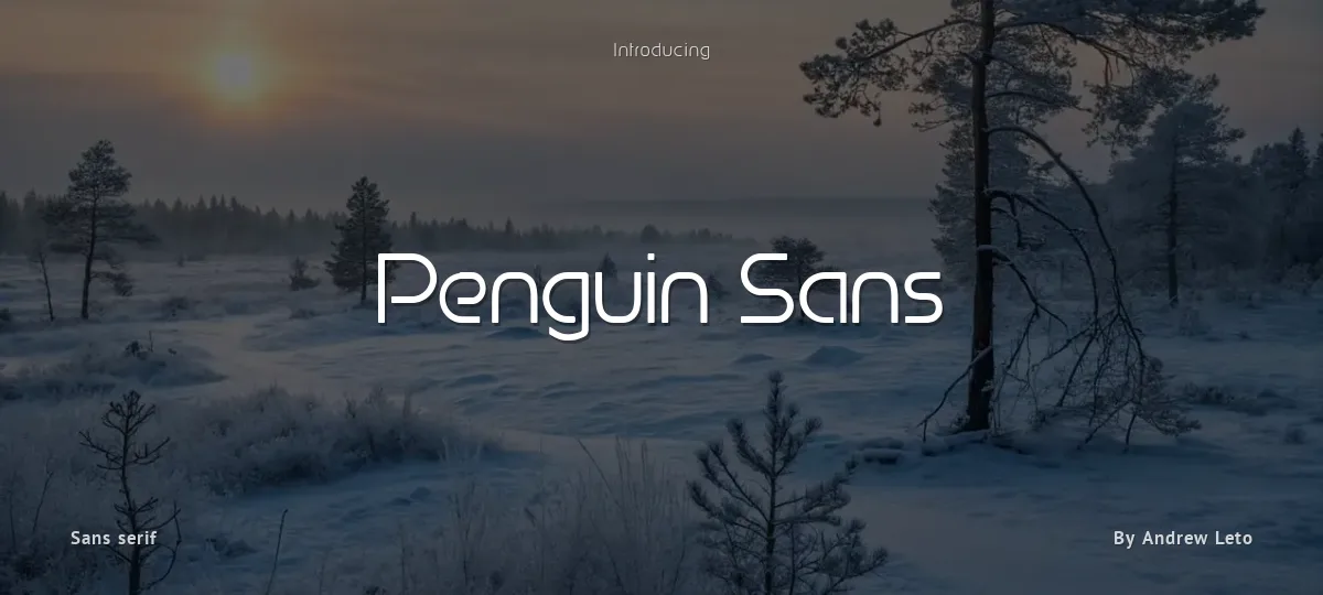 Penguin Sans font preview