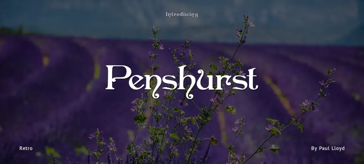 Penshurst font preview