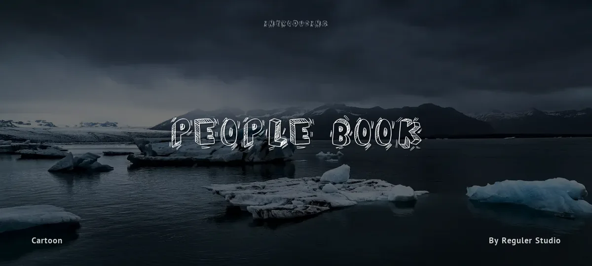 People Book font preview