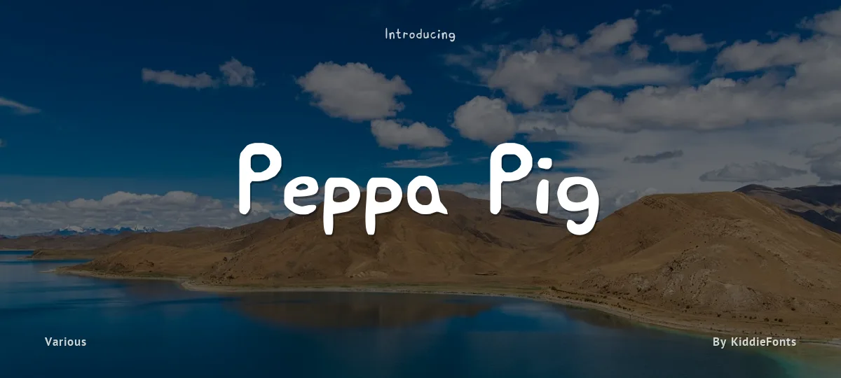 Peppa Pig font preview