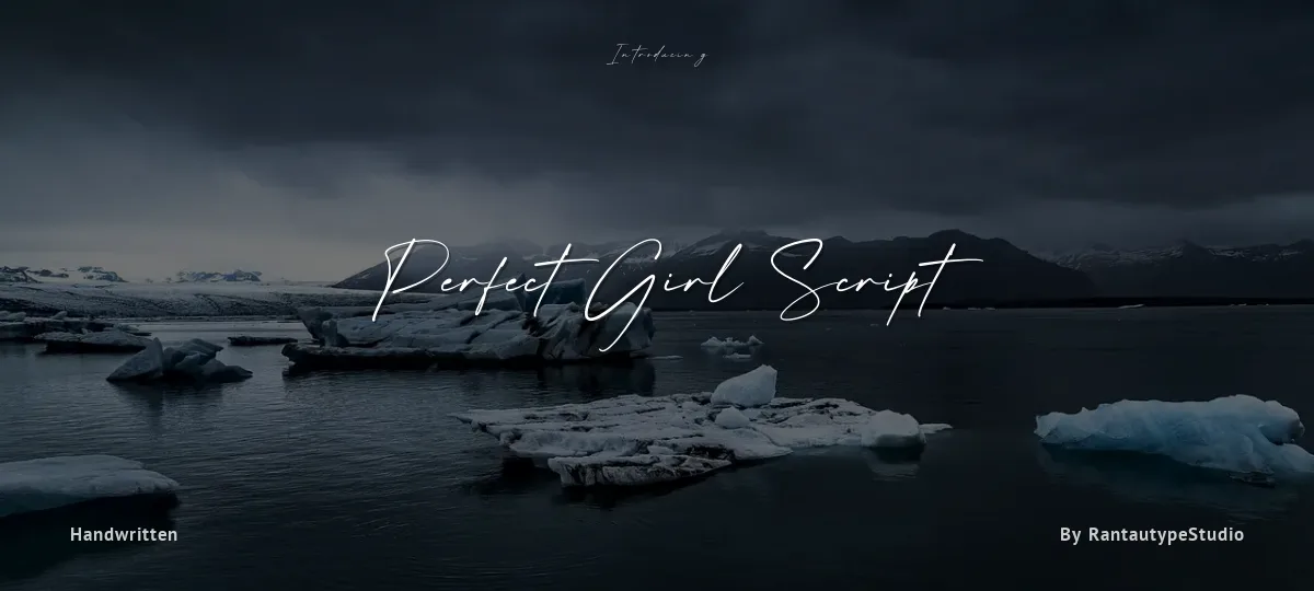 Perfect Girl Script font preview