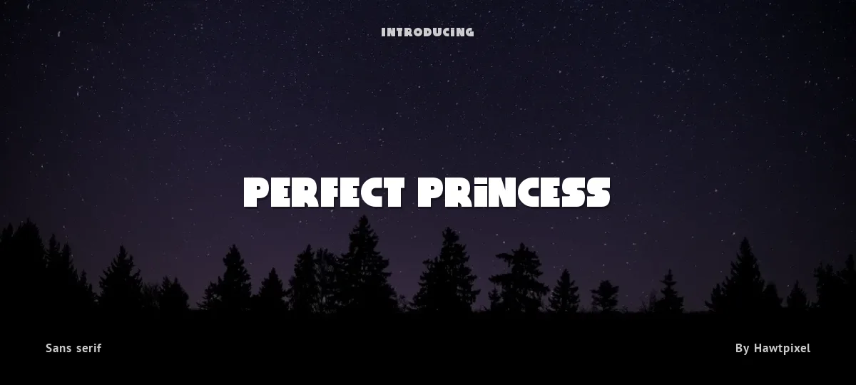 Perfect Princess font preview