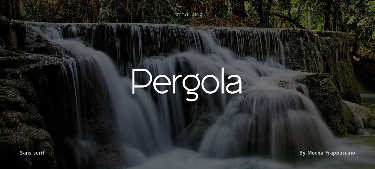 Pergola font preview