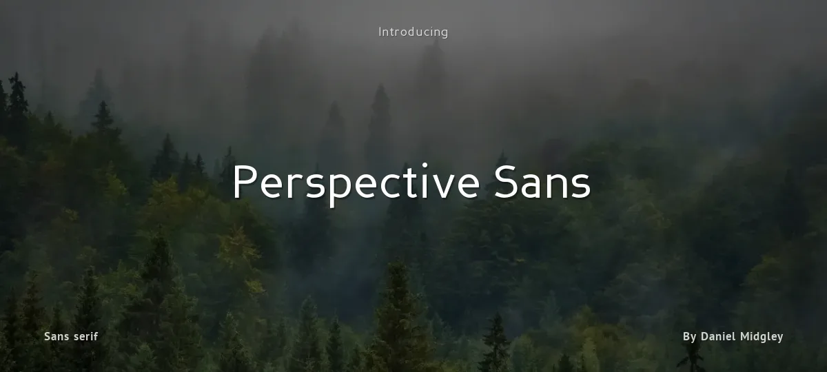 Perspective Sans font preview