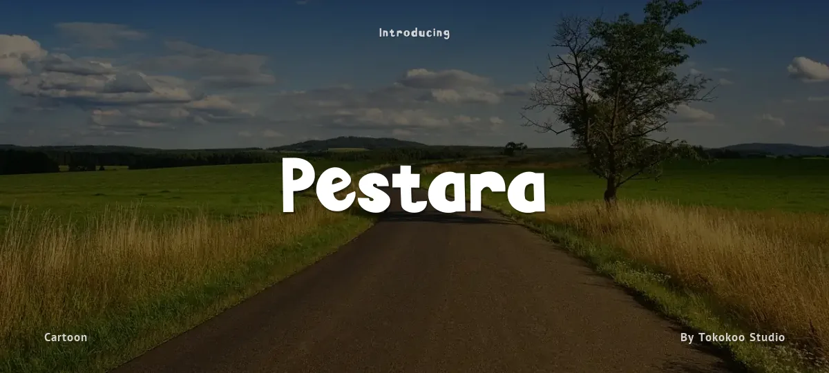 Pestara font preview