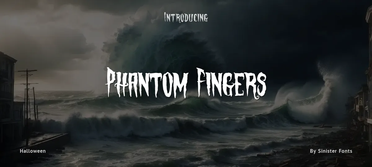 Phantom Fingers font preview
