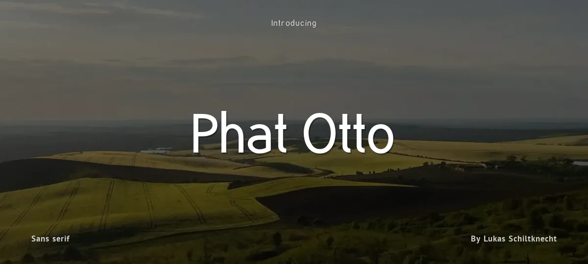 Phat Otto font preview