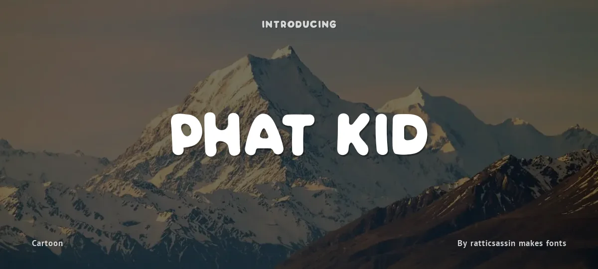 Phat Kid font preview