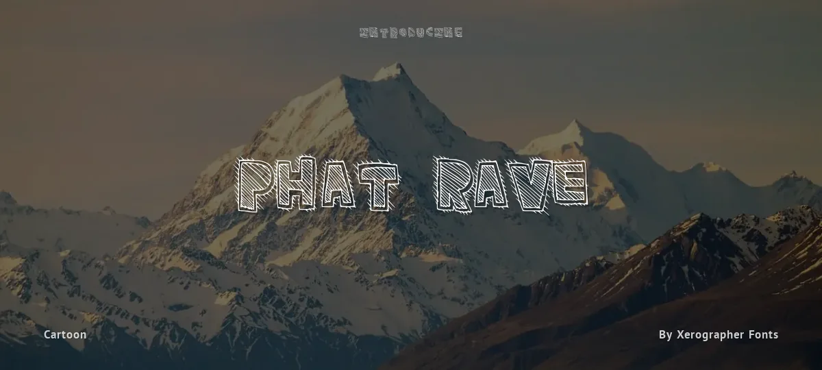Phat Rave font preview