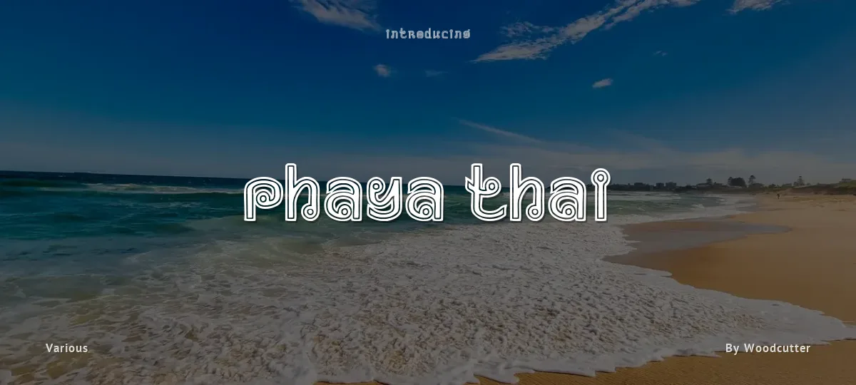 Phaya Thai font preview