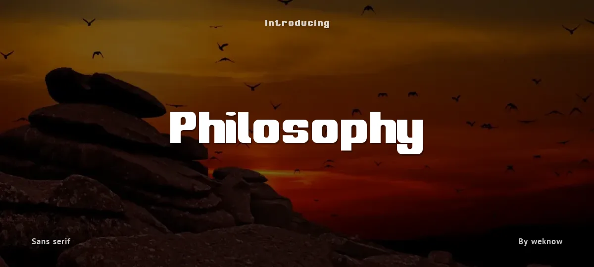 Philosophy font preview