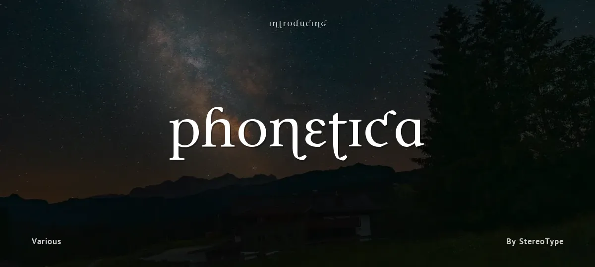 Phonetica font preview