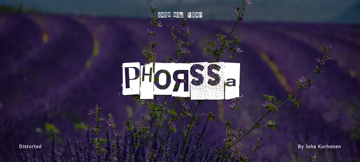 Phorssa font preview