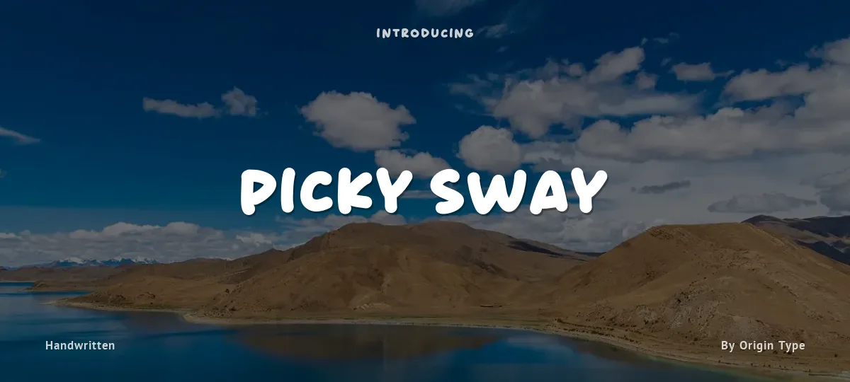 Picky Sway font preview