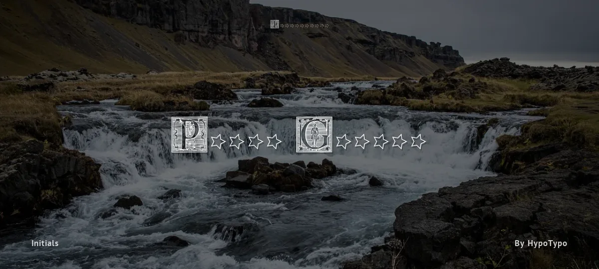 Picto Glyphs font preview