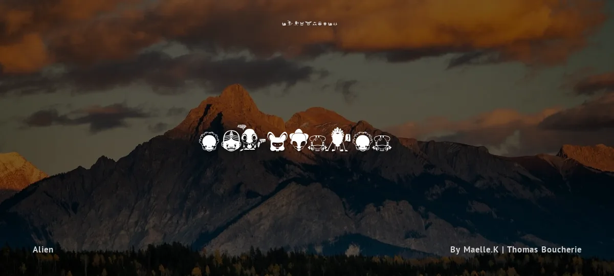 Pictoserie 4 font preview