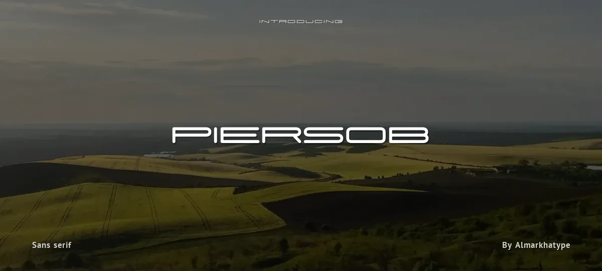 Piersob font preview