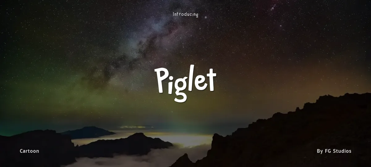 Piglet font preview