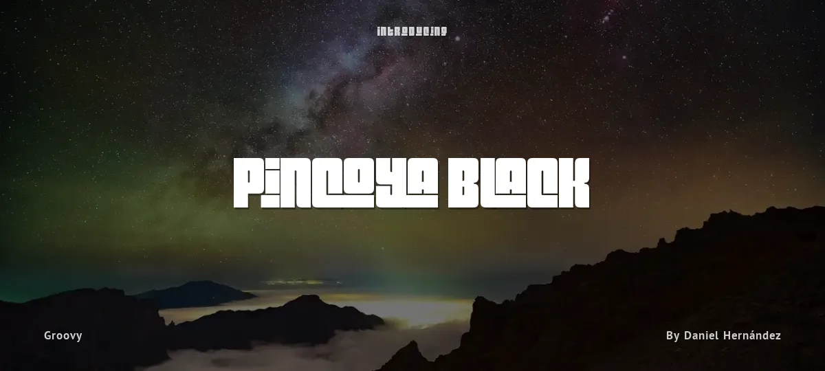 Pincoya Black font preview