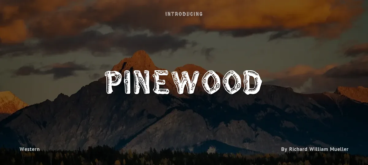 Pinewood font preview