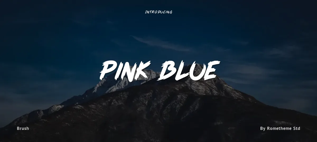 Pink Blue font preview