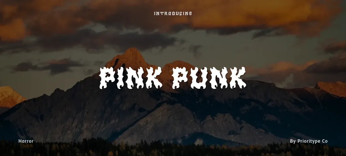 Pink Punk font preview