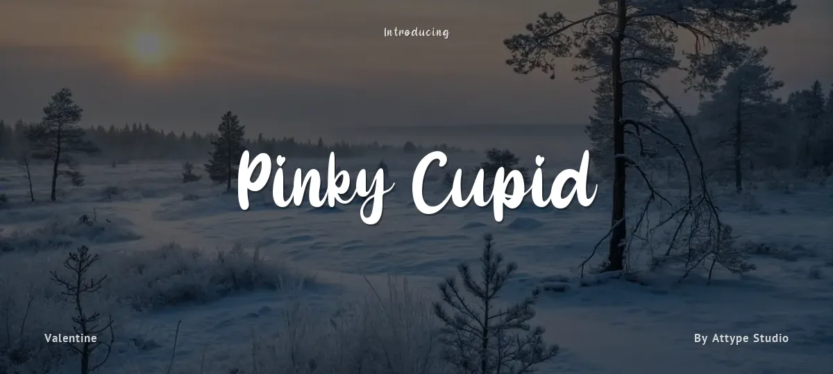 Pinky Cupid font preview