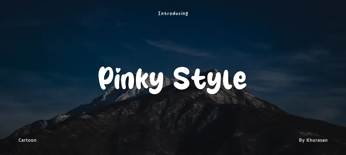 Pinky Style font preview