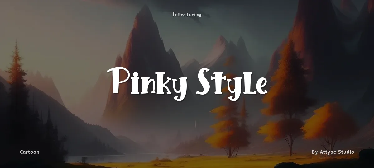 Pinky Style font preview