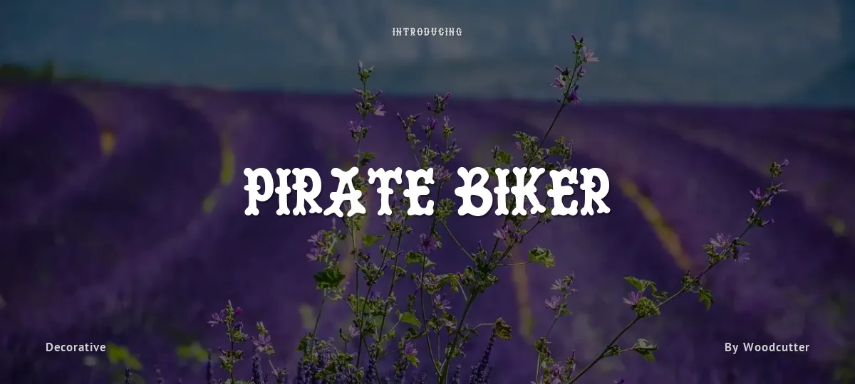 Pirate Biker font preview