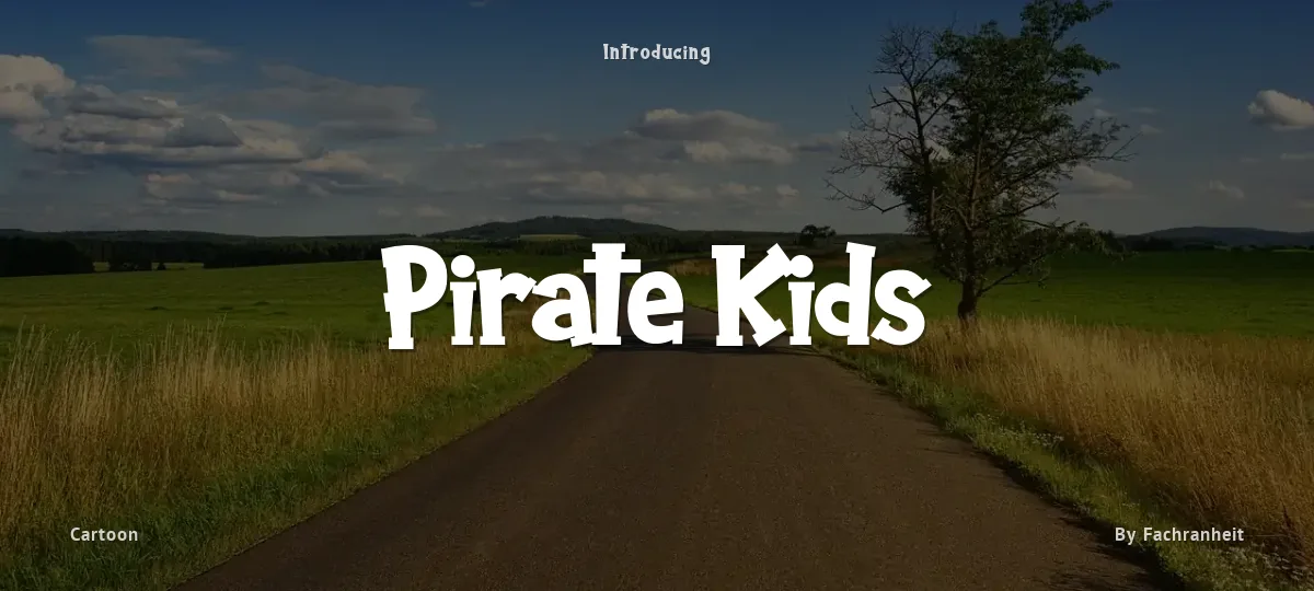Pirate Kids font preview