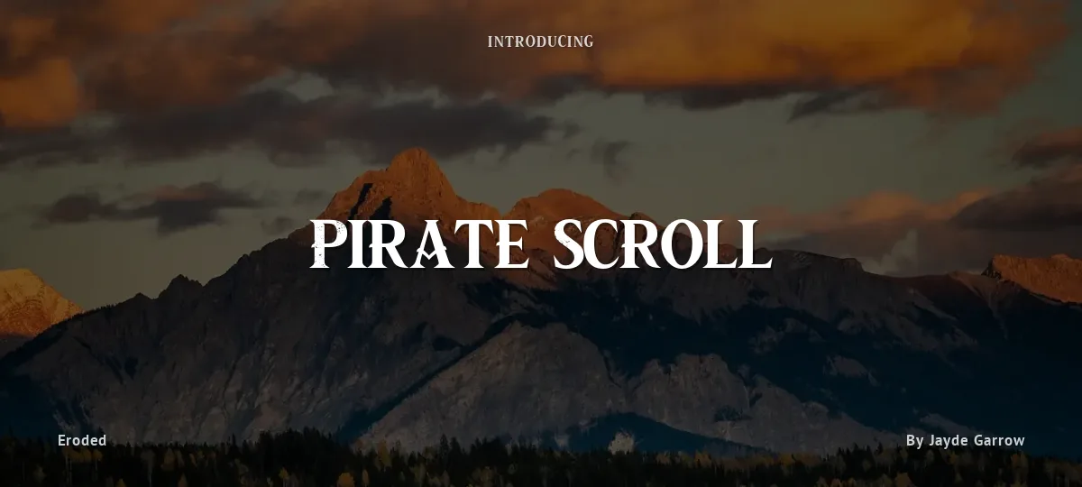 Pirate Scroll font preview