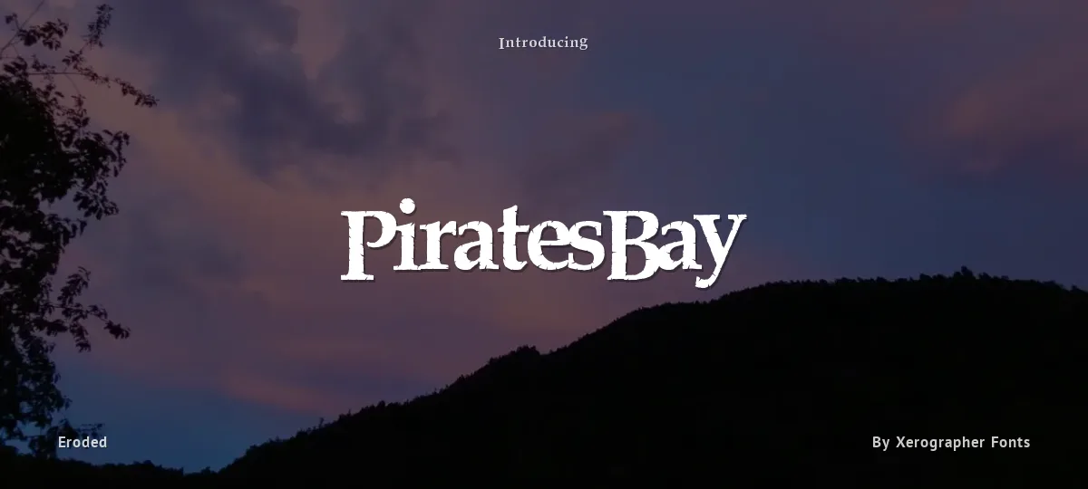 PiratesBay font preview