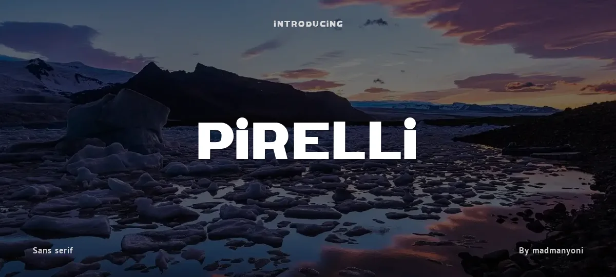 Pirelli font preview