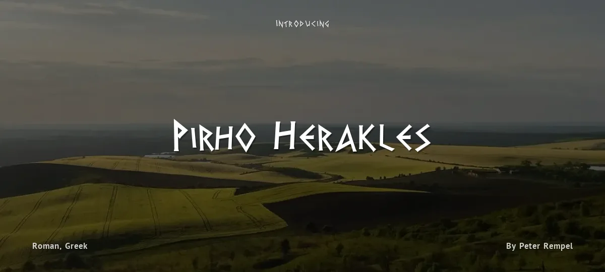 Pirho Herakles font preview