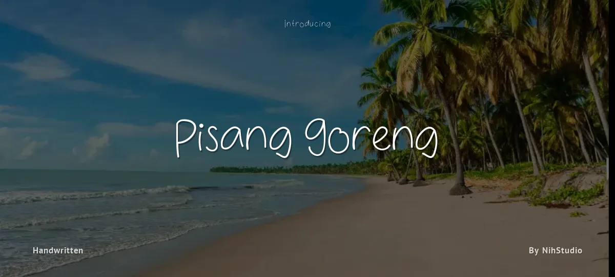 Pisang Goreng font preview