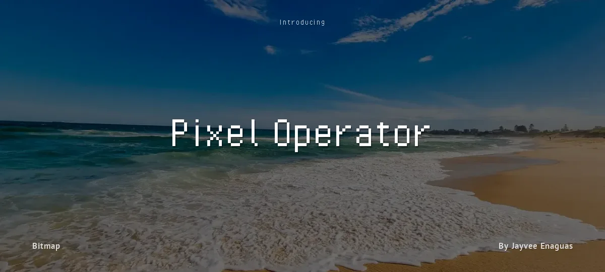 Pixel Operator font preview