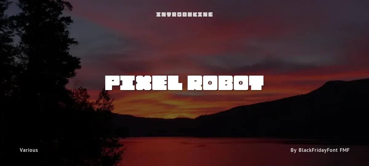 Pixel Robot font preview