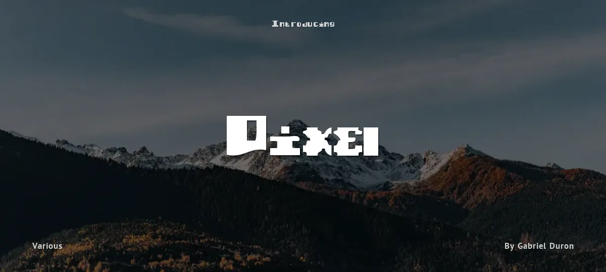 Pixel font preview