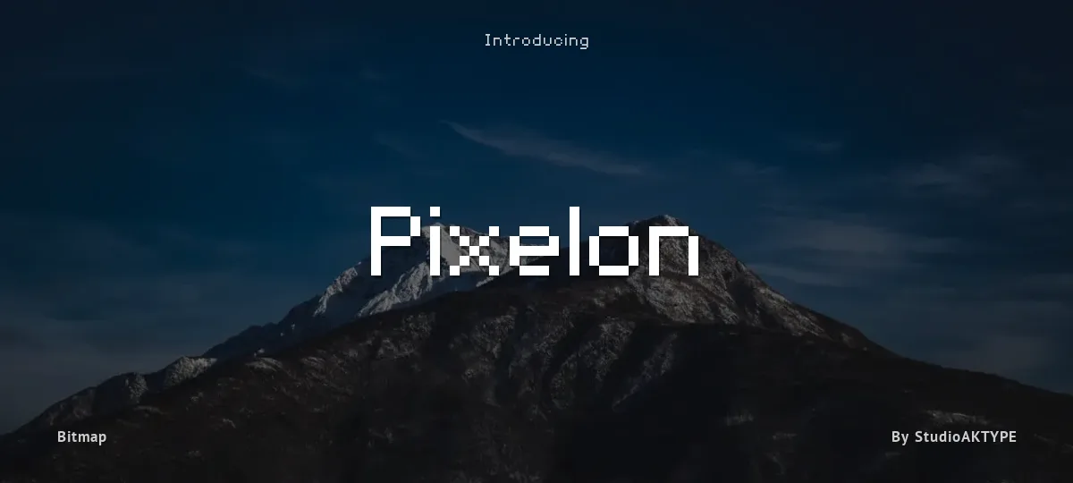 Pixelon font preview