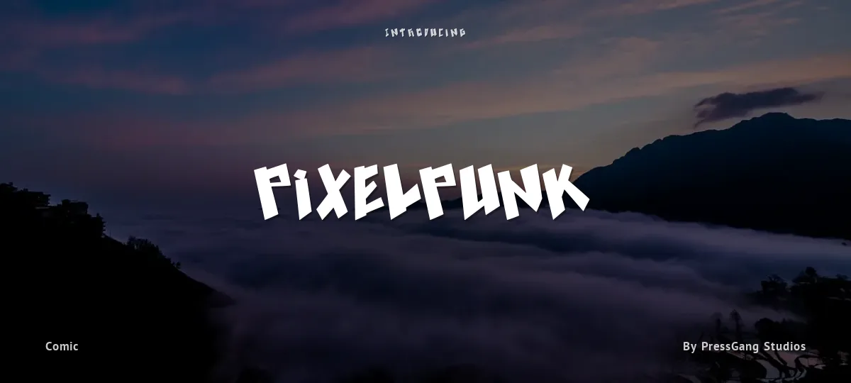 Pixelpunk font preview