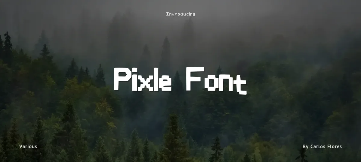 Pixle Font font preview