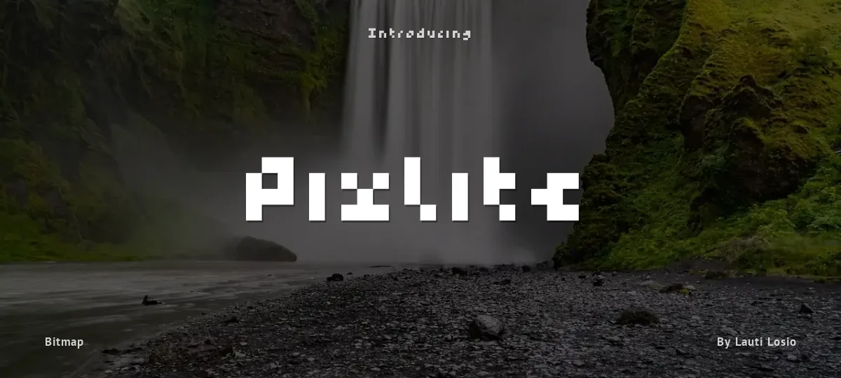 Pixlite font preview