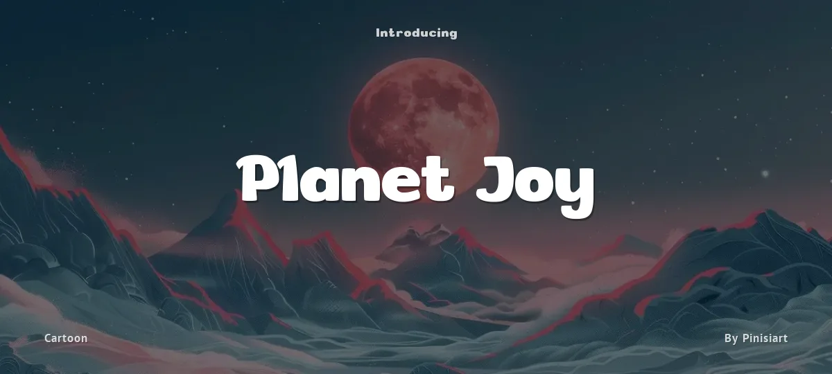 Planet Joy font preview